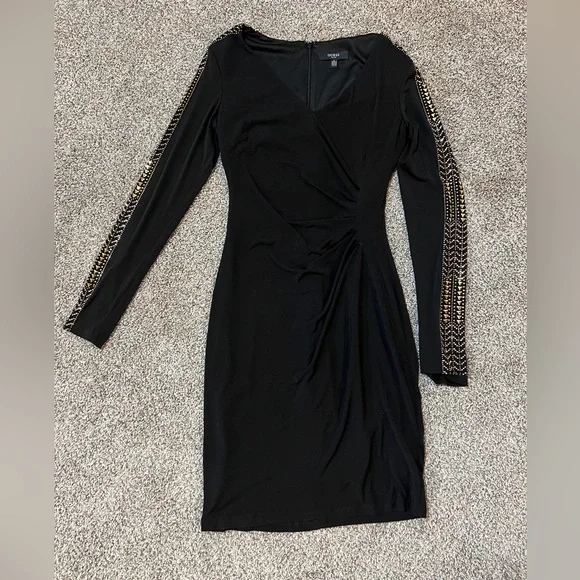 Guess Dresses Womens Long Sleeve Black Dress Poshmark